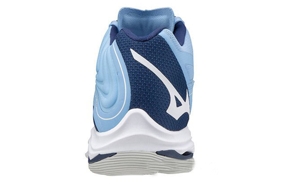Mizuno Wave Lightning Z6 Volleyball Shoes Unisex Mid top Blue/White