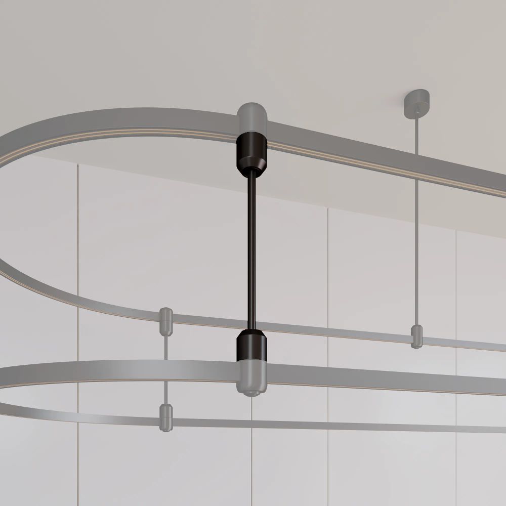 Коннектор жесткий с питанием ART-APRIORI-CON-ROD-A-L260-POWER (BK, вертикальный) (Arlight, IP20 Металл, 3 года) 039415