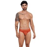 Мужские трусы брифы оранжевые Clever CURSE BRIEF 126204