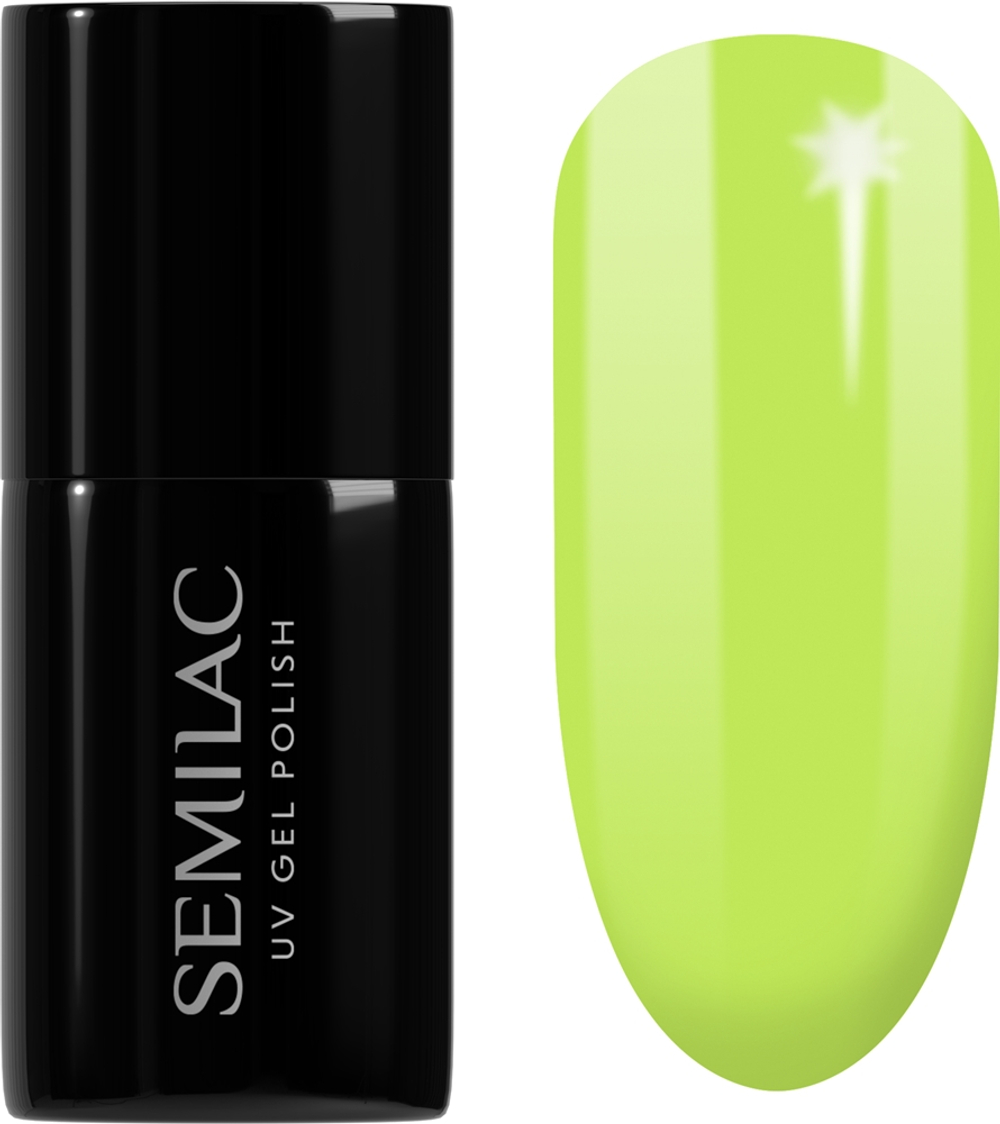 Semilac UV Hybrid Pastelowe Neony - Гибридный лак для ногтей с использованием УФ / СВ-лампы оттенок, 7 ml