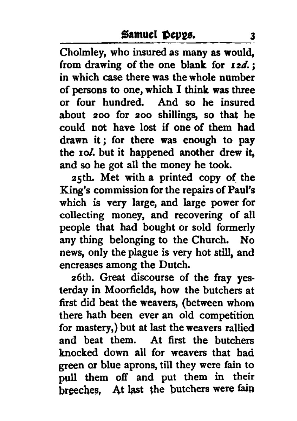 Diary of Samuel Pepys, Esqr. F.R.S.. Volume 1-3 | Samuel Pepys