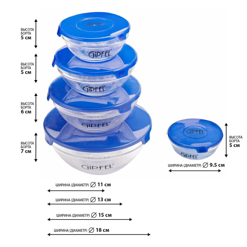 Набор контейнеров Gipfel Camelia 6208