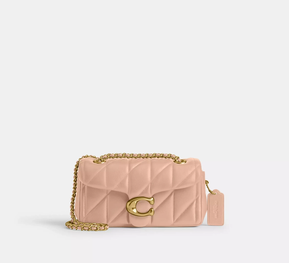 COACH СУМКА ЧЕРЕЗ ПЛЕЧО TABBY 20 С МЯГКОЙ ПОДКЛАДКОЙ, КРЕМОВЫЙ