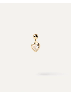 Подвеска-шарм Mini Heart серебро 925 пробы покрытое золотом