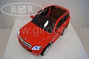 Детский электромобиль River Toys Mercedes-Benz GLK300 красный фото №2