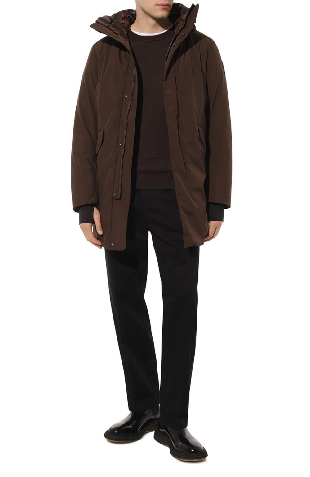 Джемпер муж. AERONAUTICA 1388 бежево-коричневый база