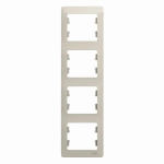 GLOSSA 4-постовая РАМКА, вертикальная, МОЛОЧНЫЙ