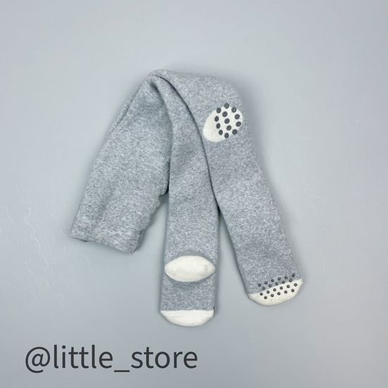 Колготки махровые со стоперами, Серые