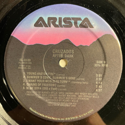 Винтажная виниловая пластинка LP Cruzados After Dark (США 1987)