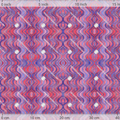 Красно-фиолетовые акварельные волны by tata_kutischeva 600 DPI