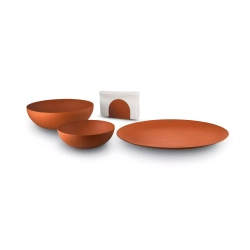 Alessi - Салфетница из шпона коричневая / артикул   PU08 BR  / GTIN 8003299450305