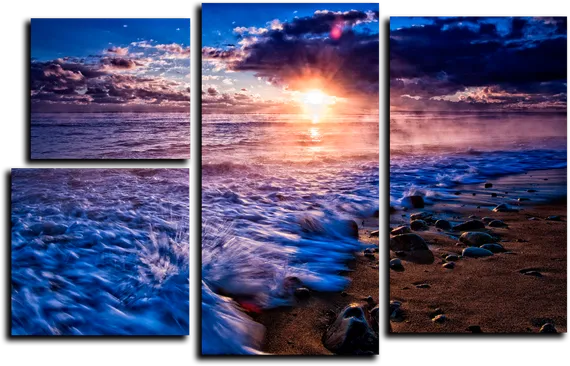 Модульная картина "Загадочный прилив"