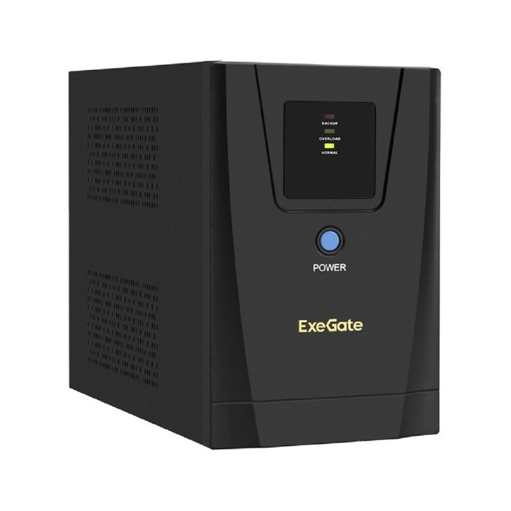 Exegate EX292794RUS ИБП ExeGate SpecialPro UNB-1200.LED.AVR.2SH.3C13.USB &lt;1200VA/750W, LED, AVR, 2*Schuko+3*C13, USB,съемн.кабель, металлический корпус, Black&gt;
