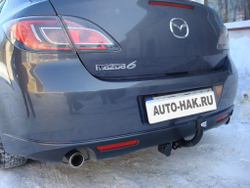 Фаркоп Auto-Hak M 56 Mazda 6 хэтчбек/седан 2007-2013(паспорт и сертификат в комплекте)(без электрики)