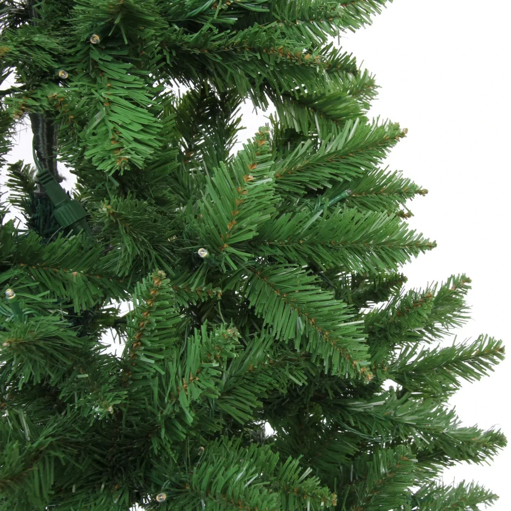 Ёлка «Свет в ночи» 150 см, ПВХ (600 веток) 220 ламп LED (свечение-Теплый белый)