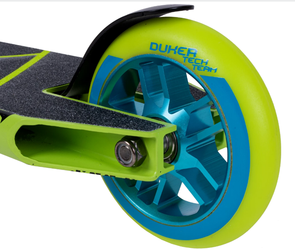 Самокат трюковой Tech Team DukeR 2.0 неоновый зеленый
