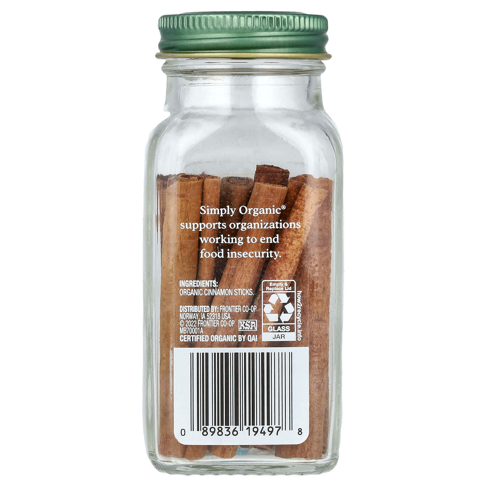 Simply Organic, палочки корицы, 32 г (1,13 унции)