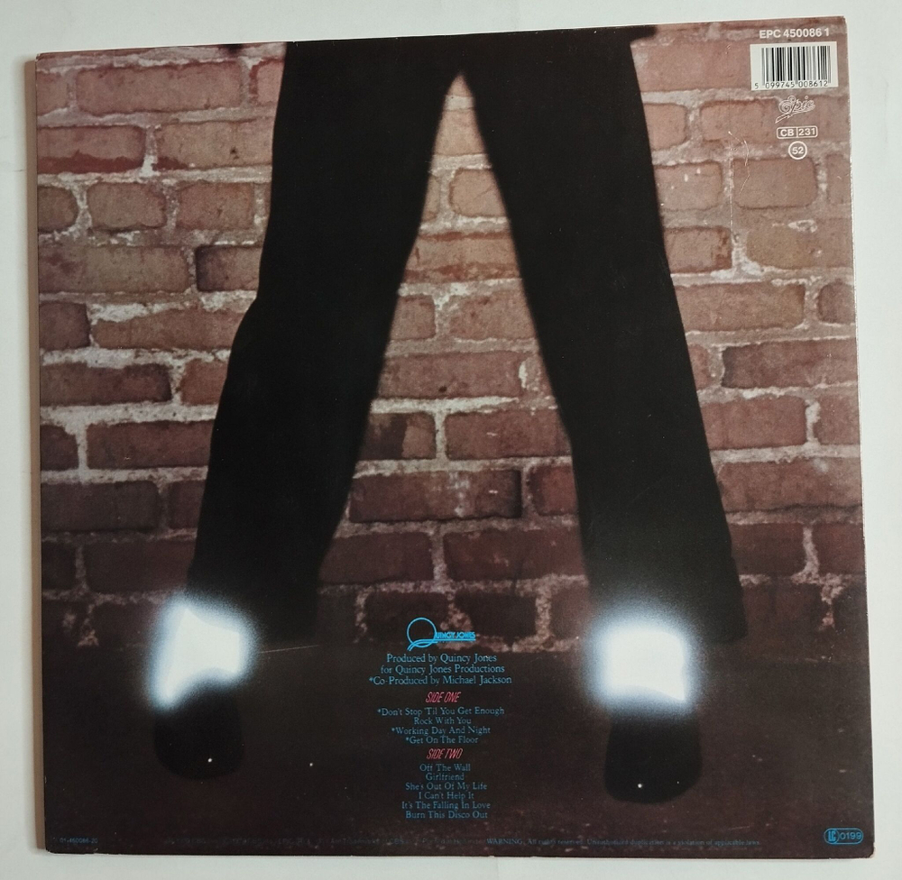 Винтажная виниловая пластинка LP Michael Jackson Off The Wall (Germany 1986)