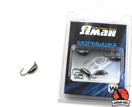 Мормышка вольф"ЯМАН"Банан с ушк, р.3,вес 1,10,цв.черн.никель