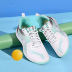 Li Ning Cushioning Abrasion Resistant Lightweight Low top Training Shoes Unisex White Silver