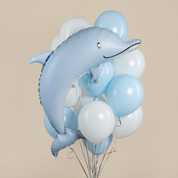 Фигура "Голубой дельфин сатин"