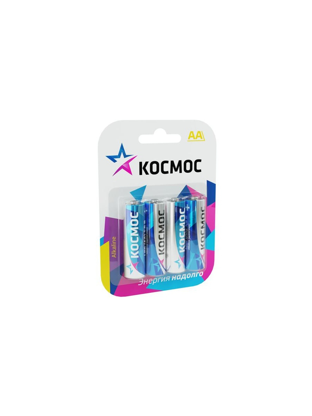 Элемент питания алкалиновый AA/LR6 BP-4 (блист.4шт) КОСМОС KOCLR64BL_classic