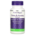 Natrol, Формула для борьбы со стрессом и беспокойством, настроение и стресс, 90 капсул