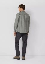 Рубашка из шамбре с воротником на пуговицах Regular Fit