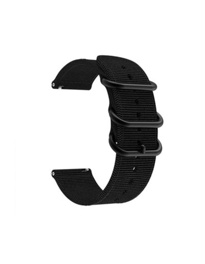 Ремешок 24 мм Nylon Light нейлоновый для Suunto 9 Baro, Suunto 7, D5, Suunto Spartan Sport (Черный)