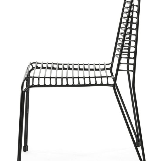 Стул Lugne черный металлический 