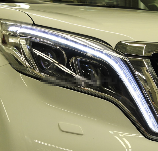 Передние фары Тойота Ленд Крузер Прадо 150 V7 Type [Комплект Л+П; яркие ходовые огни; электрокорректор; биксеноновая линза]