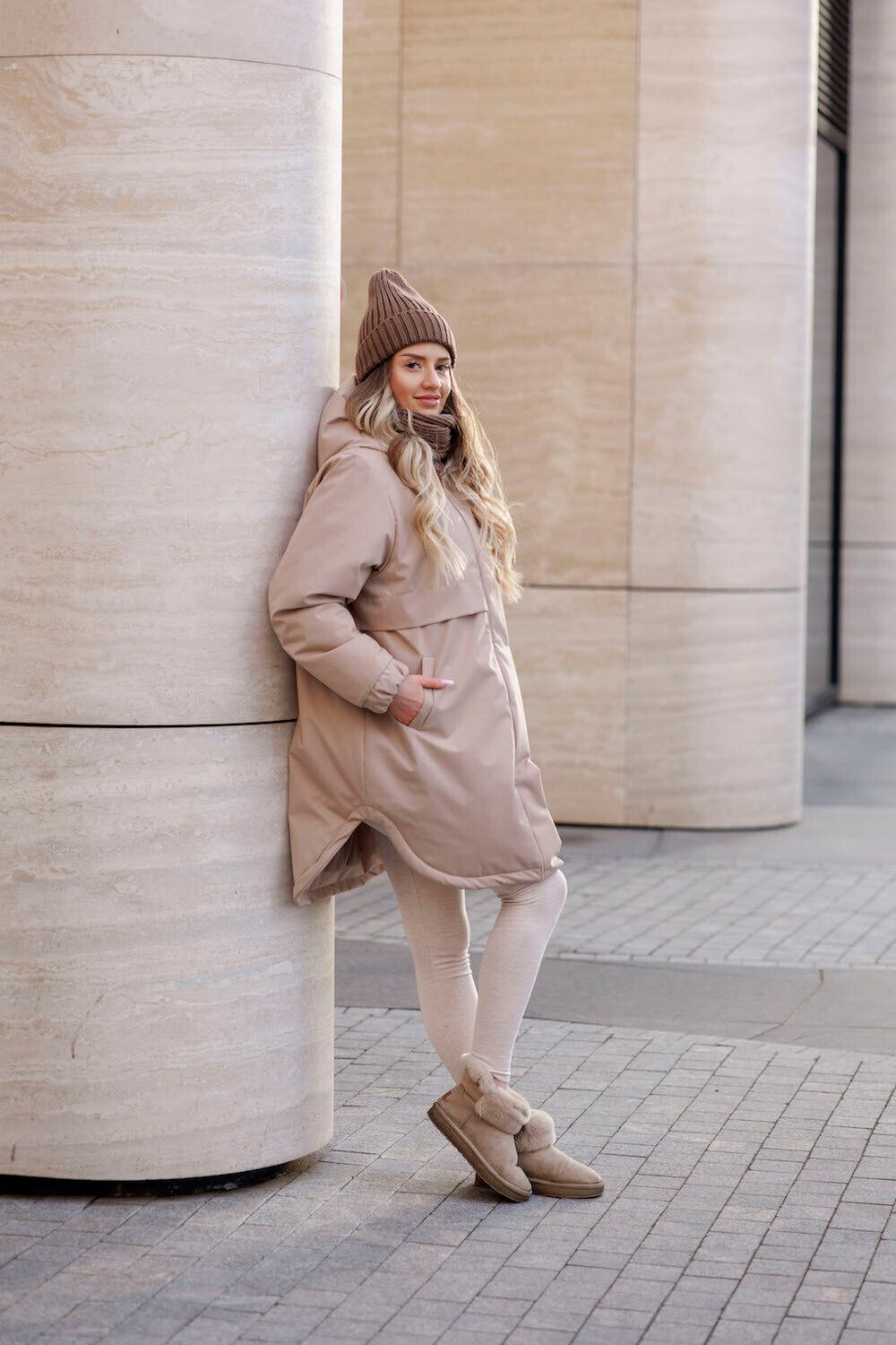 Купить Парка ko-ko-ko Утепленная женская бежевая Парка ko-ko-ko Утепленная женская бежевая