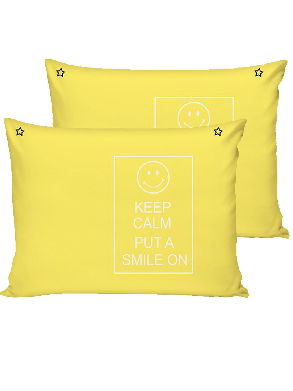 Постельное белье Полисатин Simple House "SMILE/SMILE (компаньон)" евро Наволочка 50х70 см 2 шт Простынь на резинке 180x200 см Пододеяльник 200x215 см