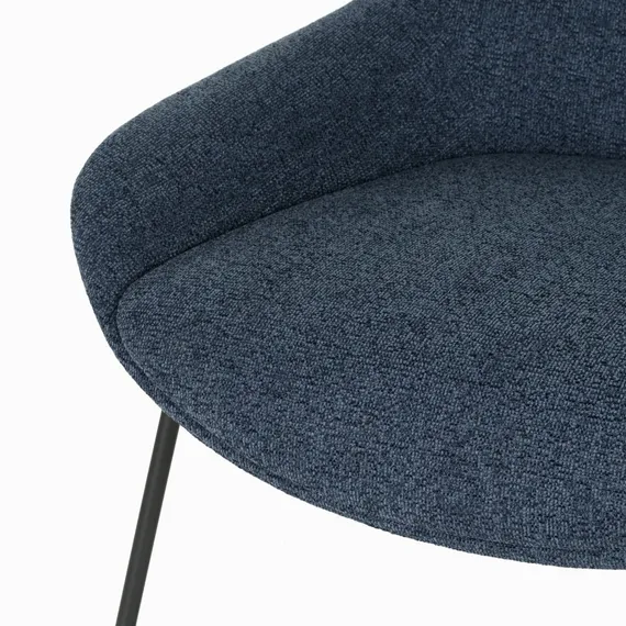 Лаунж-кресло Dione синяя ткань