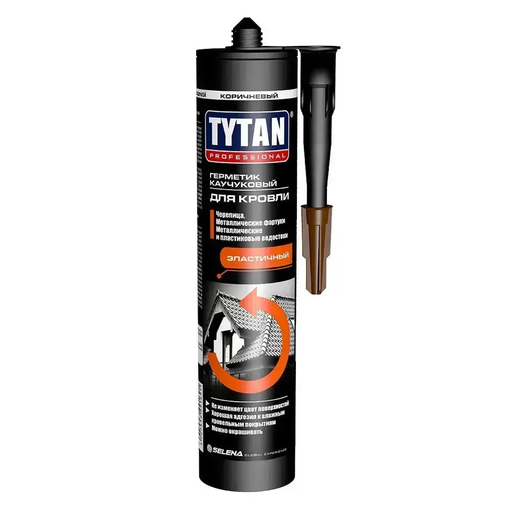 Tytan, Герметик каучуковый кровельный 310 мл, коричневый