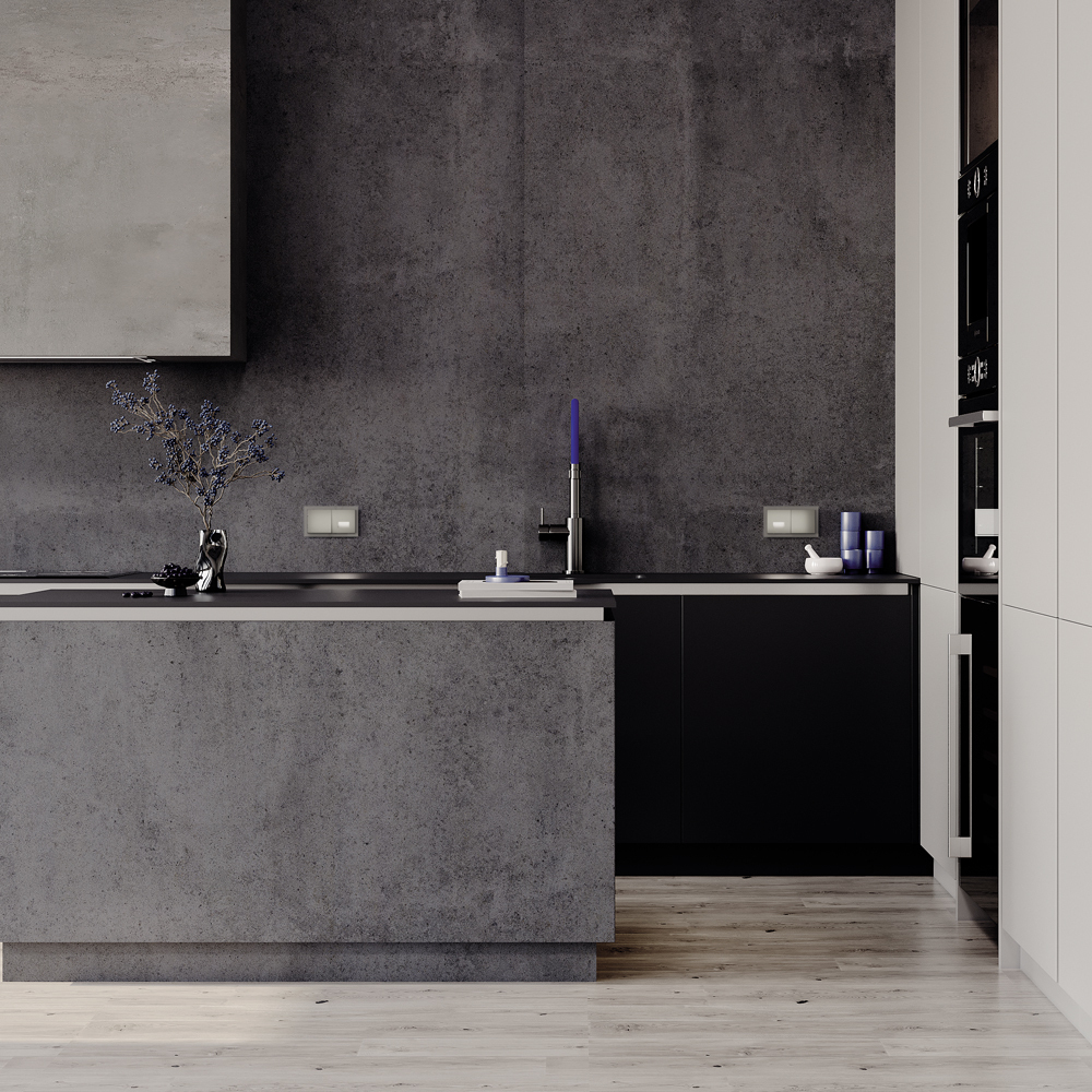 Выключатель встраиваемый VOLTUM S70 одноклавишный 10А, (шелк)