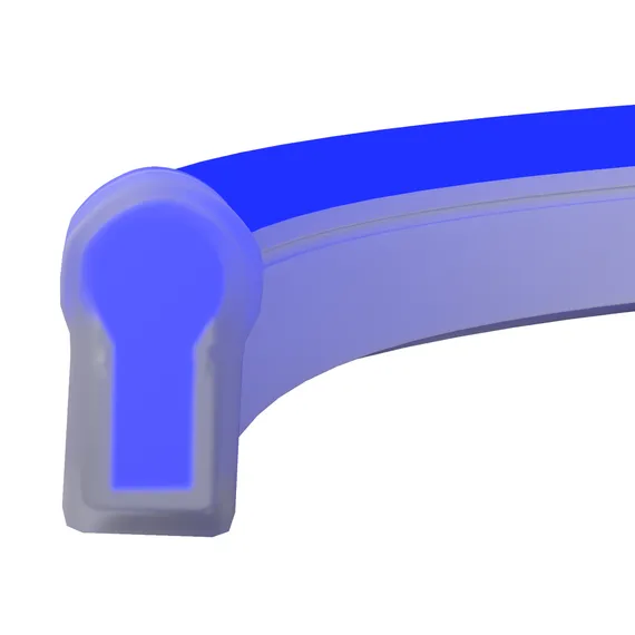 Гибкий неон 25х13 220В 8Вт/м Синий IP65 50м Led Strip 201235