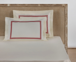 Наволочка 50х70 L'appartement Toscana слоновая кость/красная