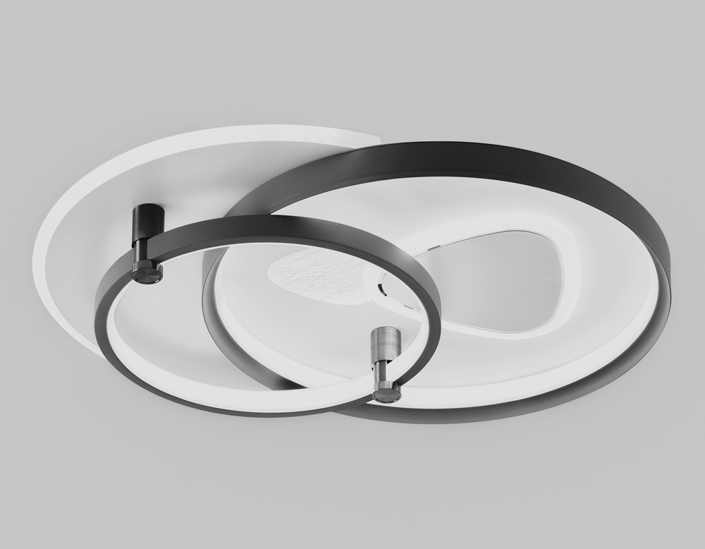 Светильник светодиодный потолочный с пультом FL5051 WH/GR белый/серый 105W 3000K-6400K 480*480*100 (ПДУ РАДИО 2.4G)