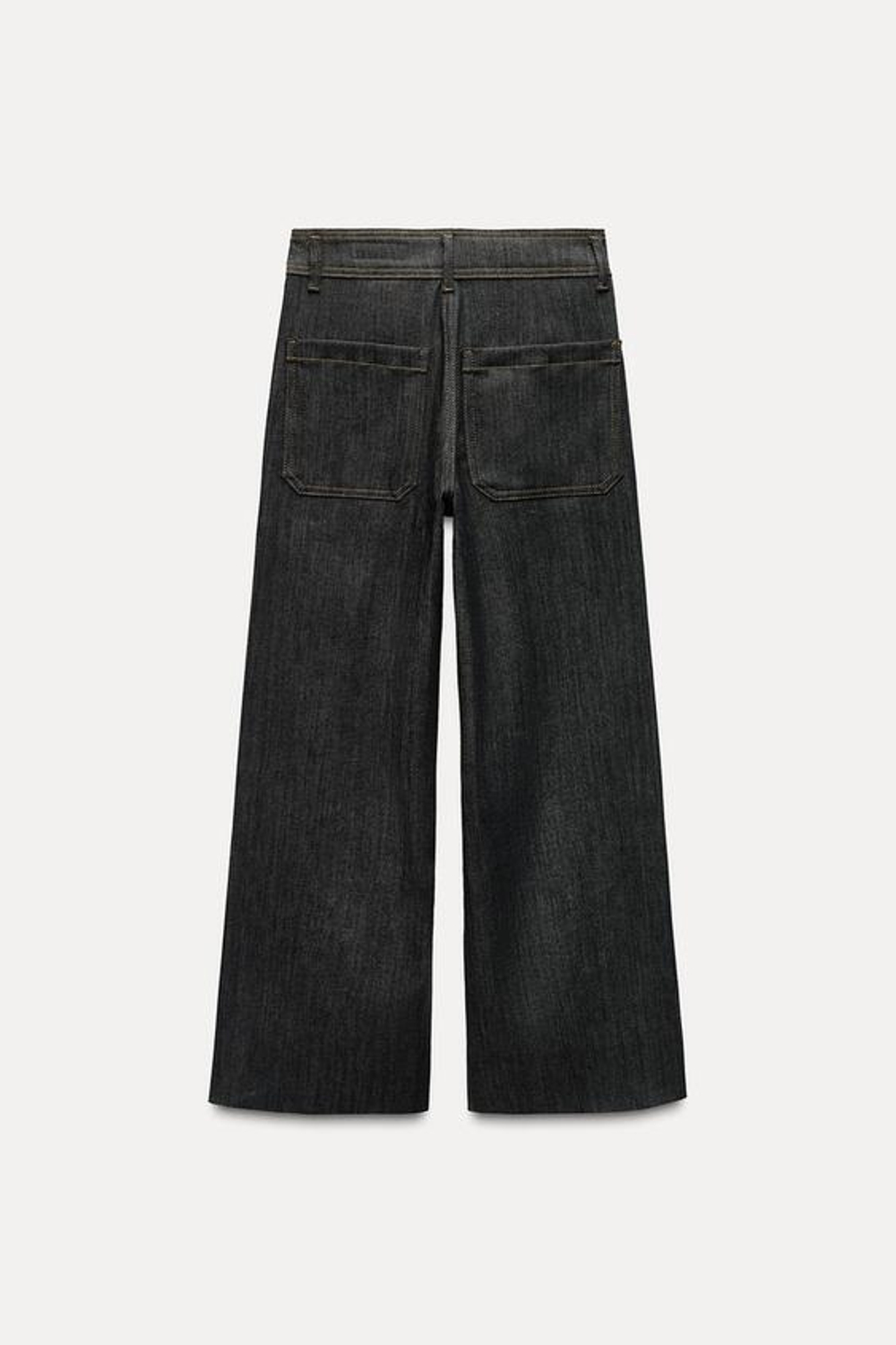ZARA ДЖИНСЫ WIDE-LEG С ВЫСОКОЙ ПОСАДКОЙ И КАРМАНАМИ — ZW COLLECTION, ИНДИГО