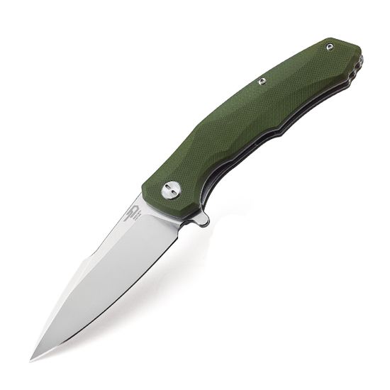 Складной нож Bestech Warwolf Green BG04B c клинком из стали D2, рукоять G10