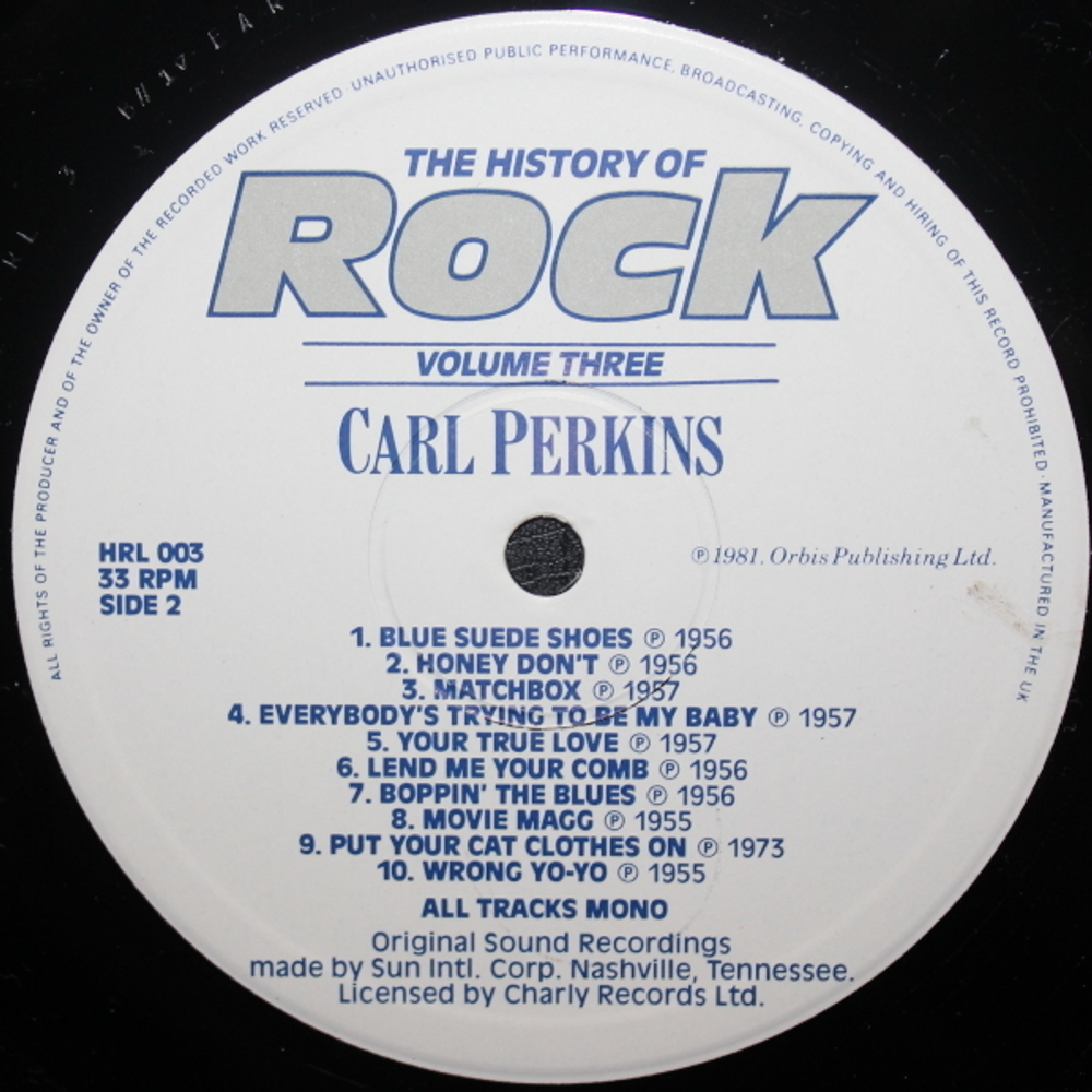 Jerry Lee Lewis, Carl Perkins, Eddie Cochran, The Platters / The History Of Rock (Volume Three)(2LP)