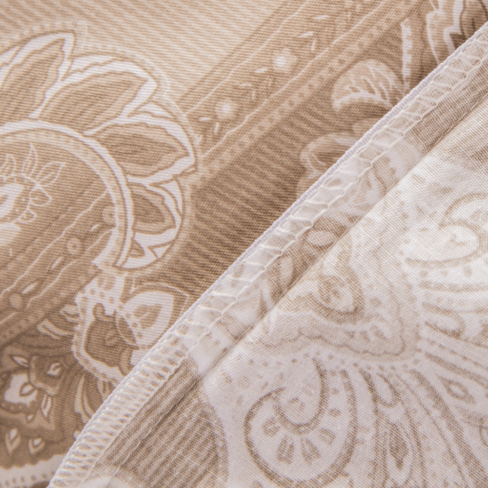 Комплект постельного белья Делюкс Сатин 100% хлопок на резинке LR631