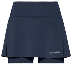 Юбка для девочки теннисная Head Club Basic Skort - небесный