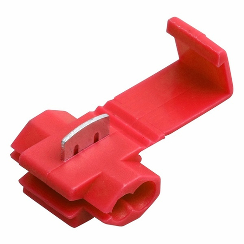 Соединитель + ответвитель (0,5-1,0) с врезным контактом красный [уп. 100шт] Rexant 08-0761