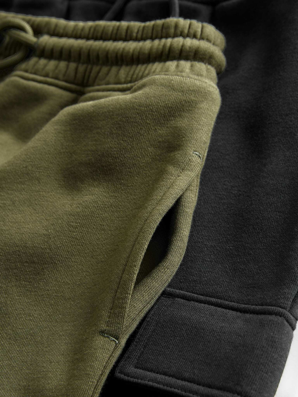 Брюки карго спортивные для мальчика Next D02-298, 2 шт., Черный, Хаки