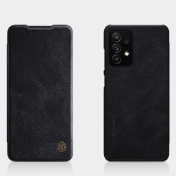 Кожаный чехол книжка Nillkin Qin Leather для Samsung Galaxy A52, черный цвет