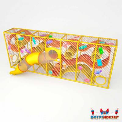 Плоский игровой комплекс «Страна Сладостей», 8,8×1,2×3,5 м