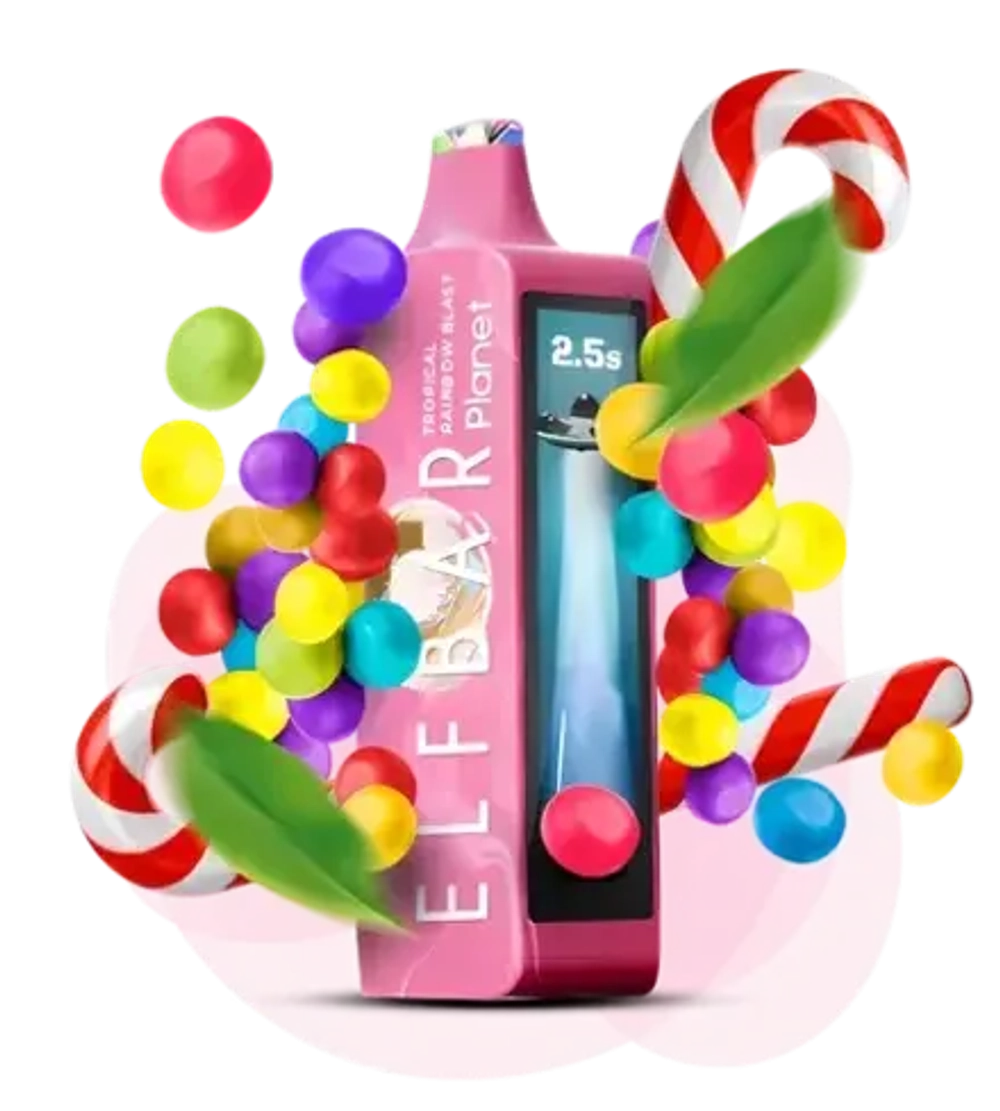 Elf Bar Planet 25000 - Tropical Rainbow Blast (5% nic)