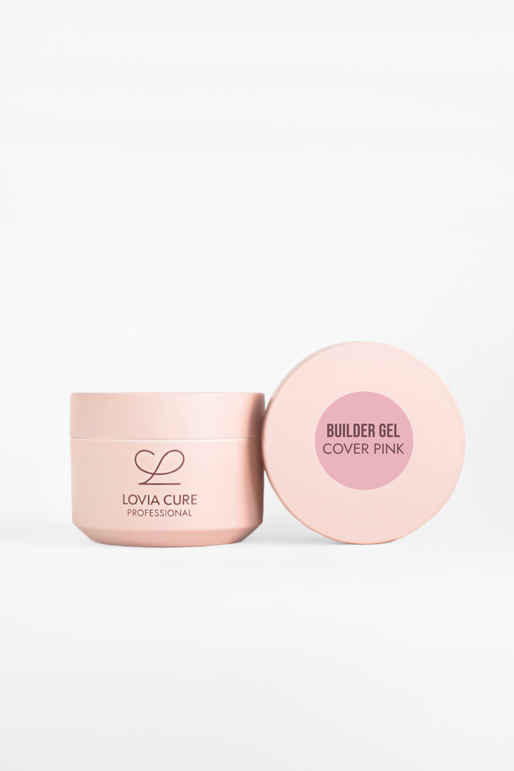 Lovia Cure Builder Gel Cover Pink - Гель моделирующий бежево-розовый, 15 мл